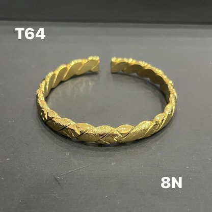 T64Fashion Trendy Simple Bangle,Daily Clothing Decor,All-match Jewelry for Birthday Gift