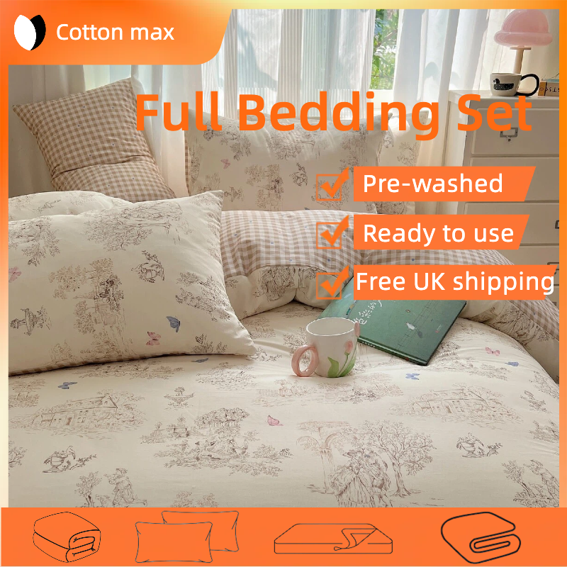 Landscape Pure Cotton Full Bedding Set