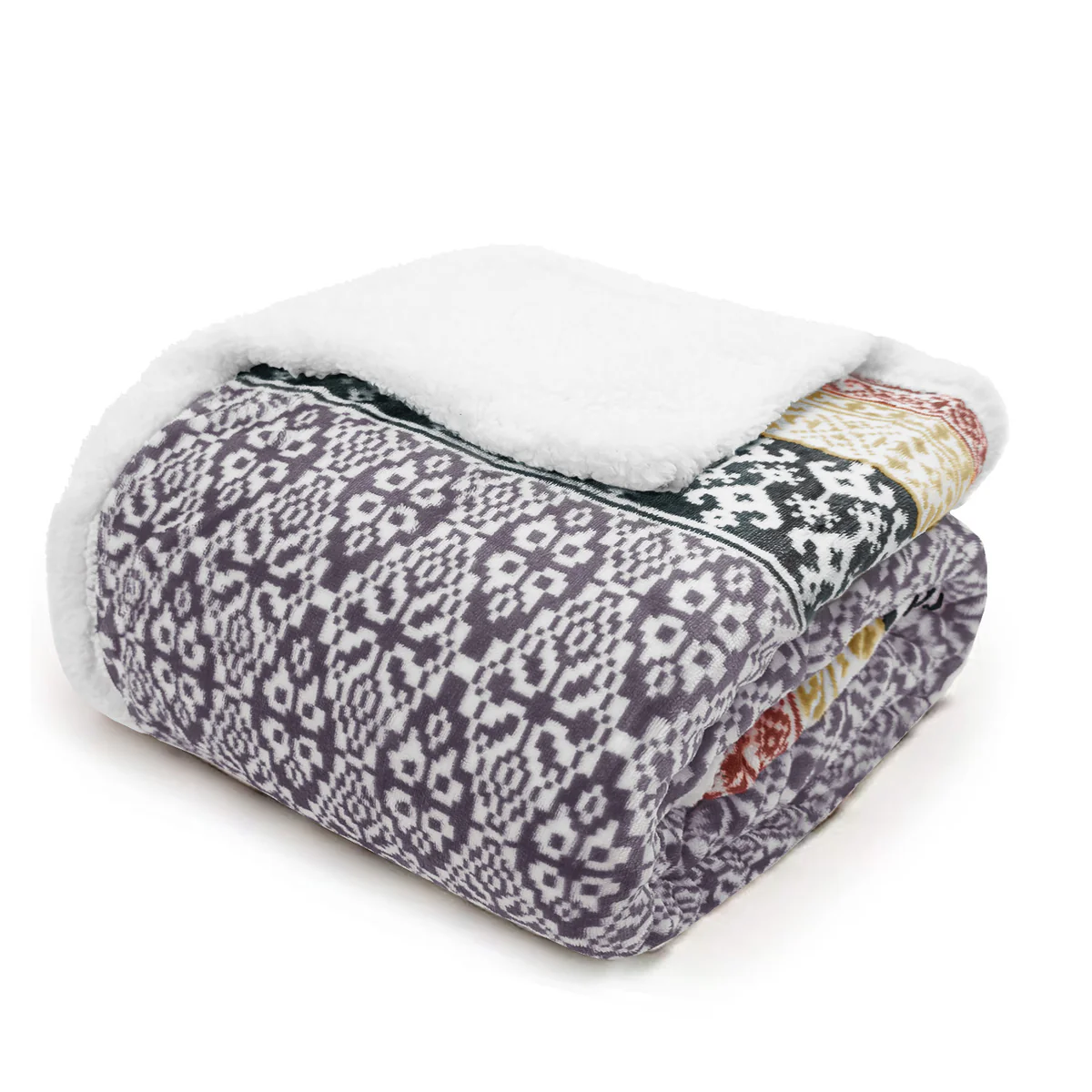 Luxury Aztec Sherpa Reverse Throw