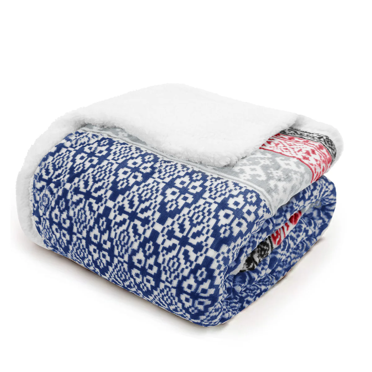 Luxury Aztec Sherpa Reverse Throw