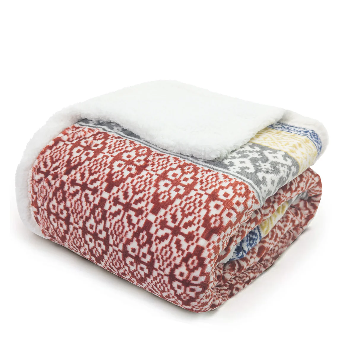 Luxury Aztec Sherpa Reverse Throw