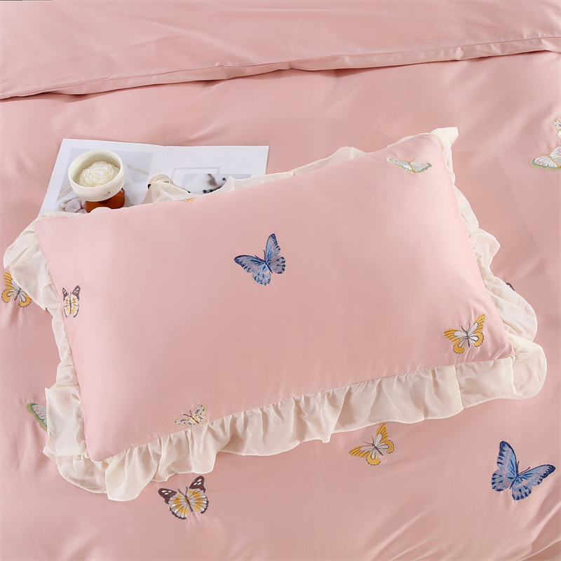 Butterfly Embroidered Pure Cotton Complete Sets