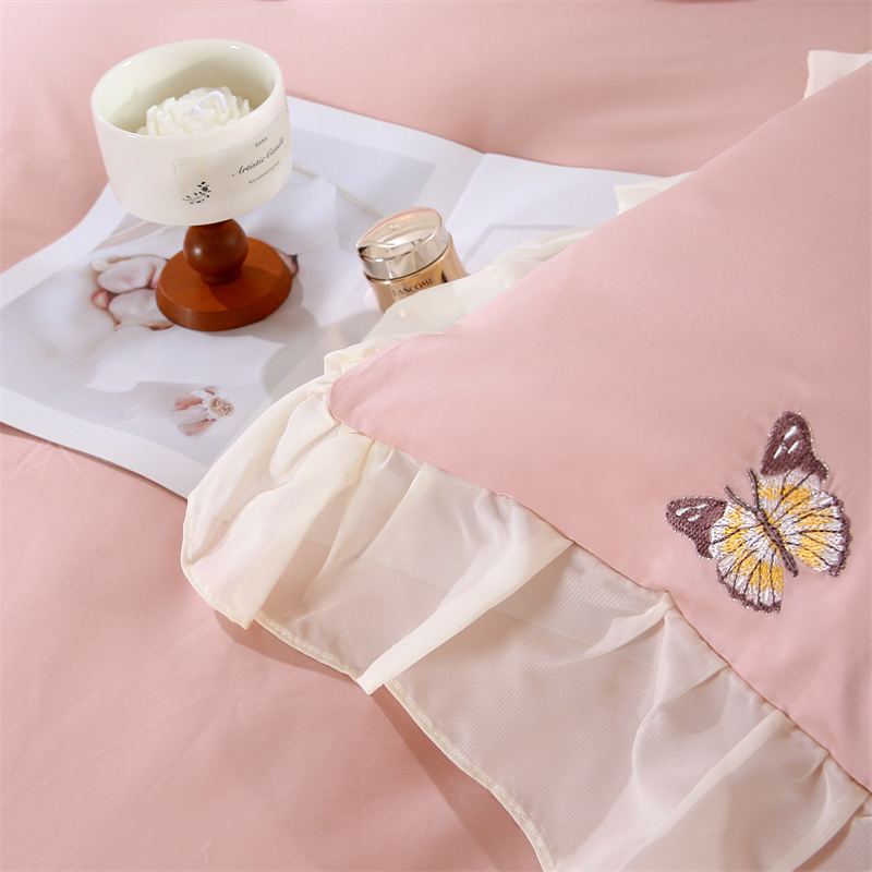 Butterfly Embroidered Pure Cotton Complete Sets