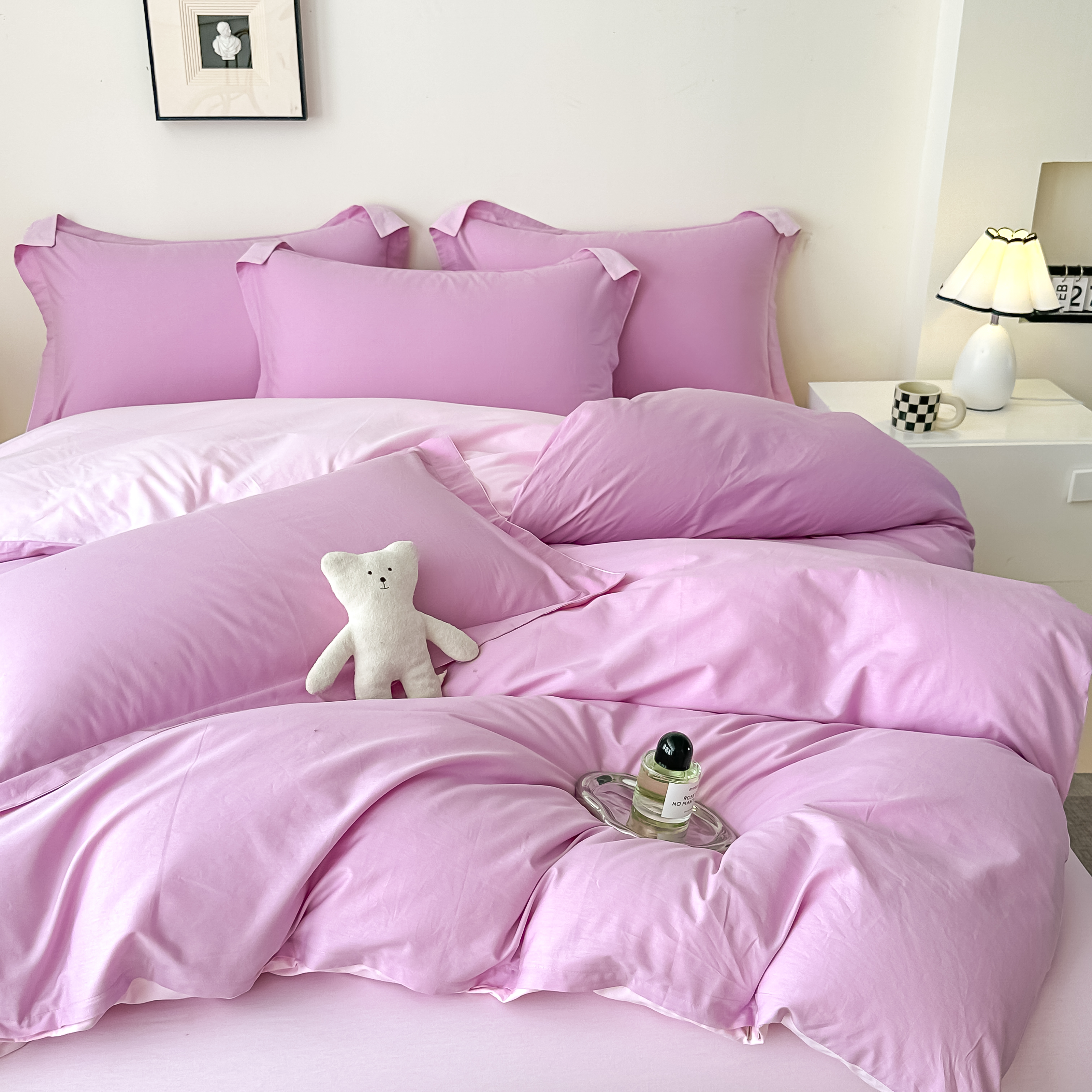 Purple Reversible Pure Cotton Complete Sets