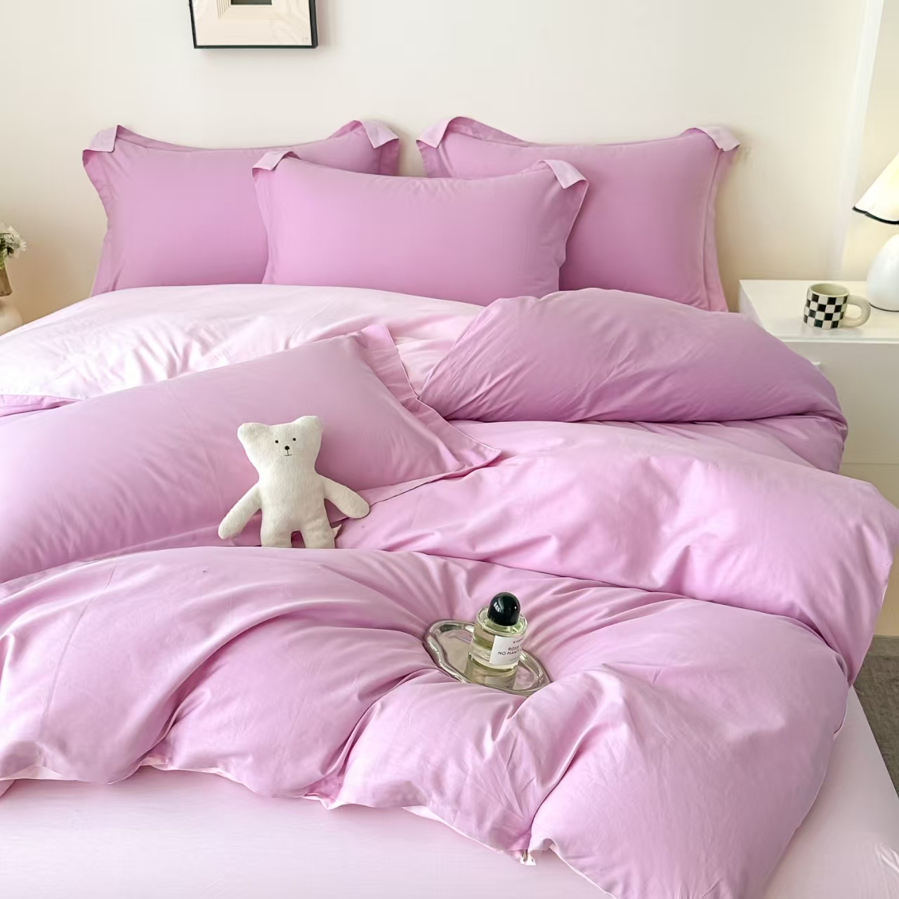 Purple Reversible Pure Cotton Complete Sets