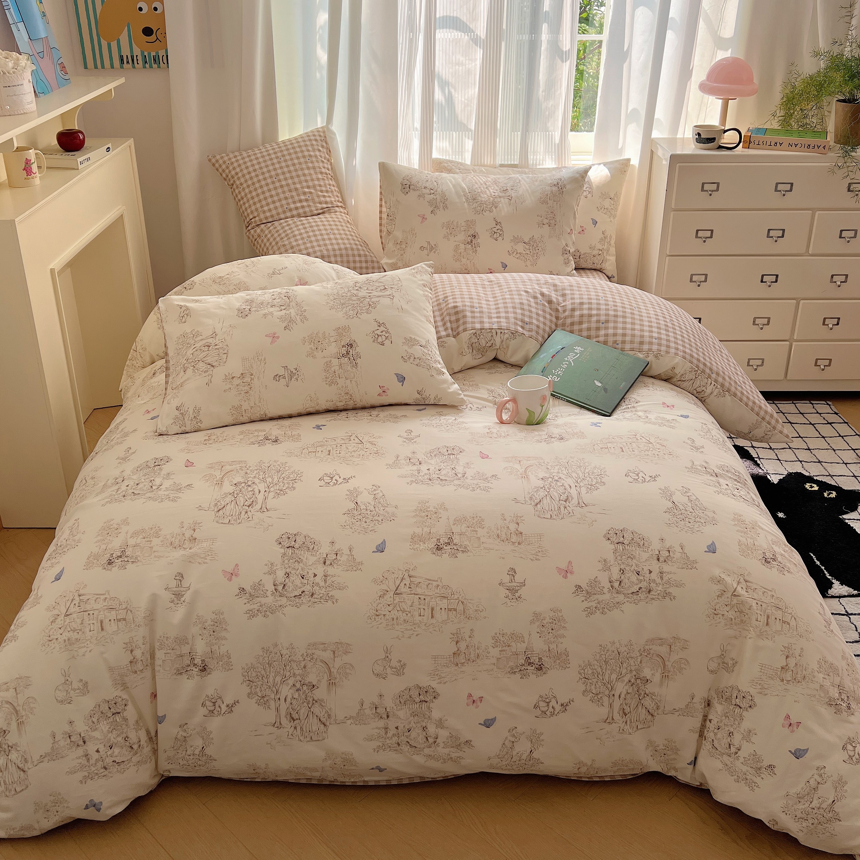Landscape Pure Cotton Full Bedding Set