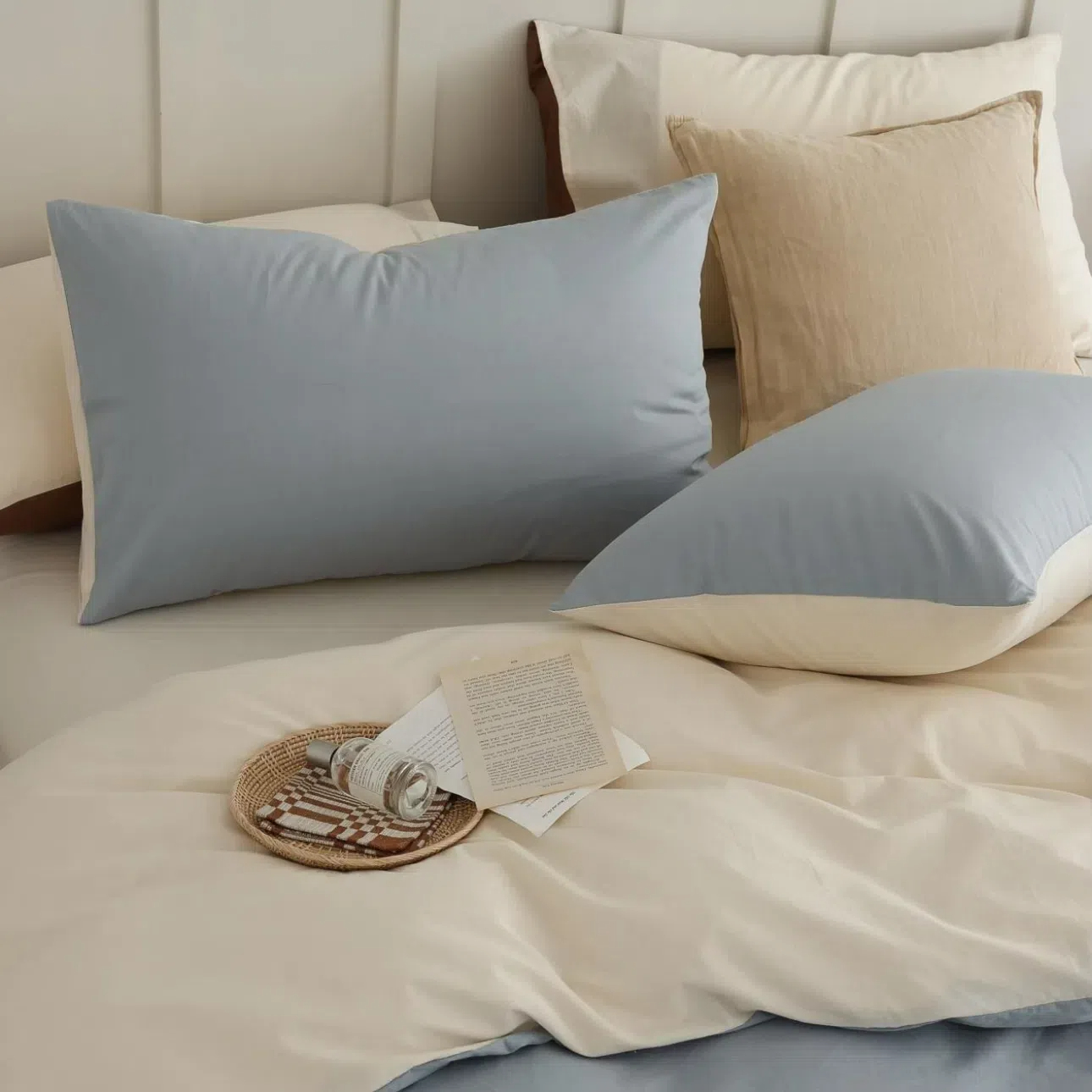 Blue Reversible Pure Cotton Complete Sets