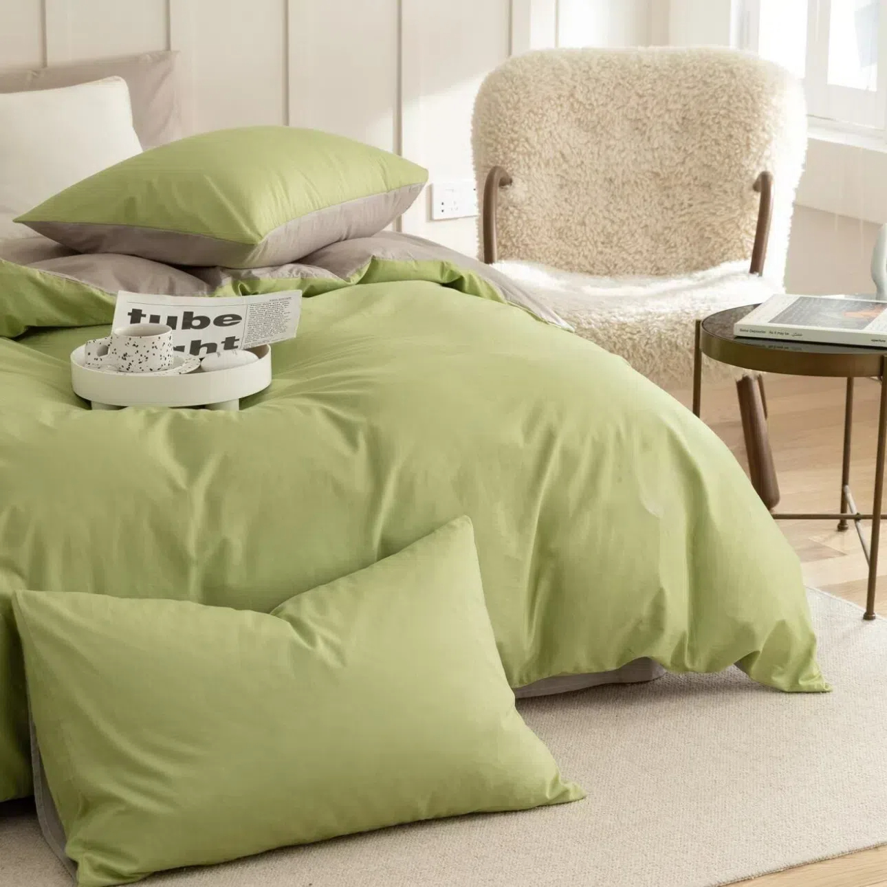 Spinach Green Pure Cotton Complete Sets