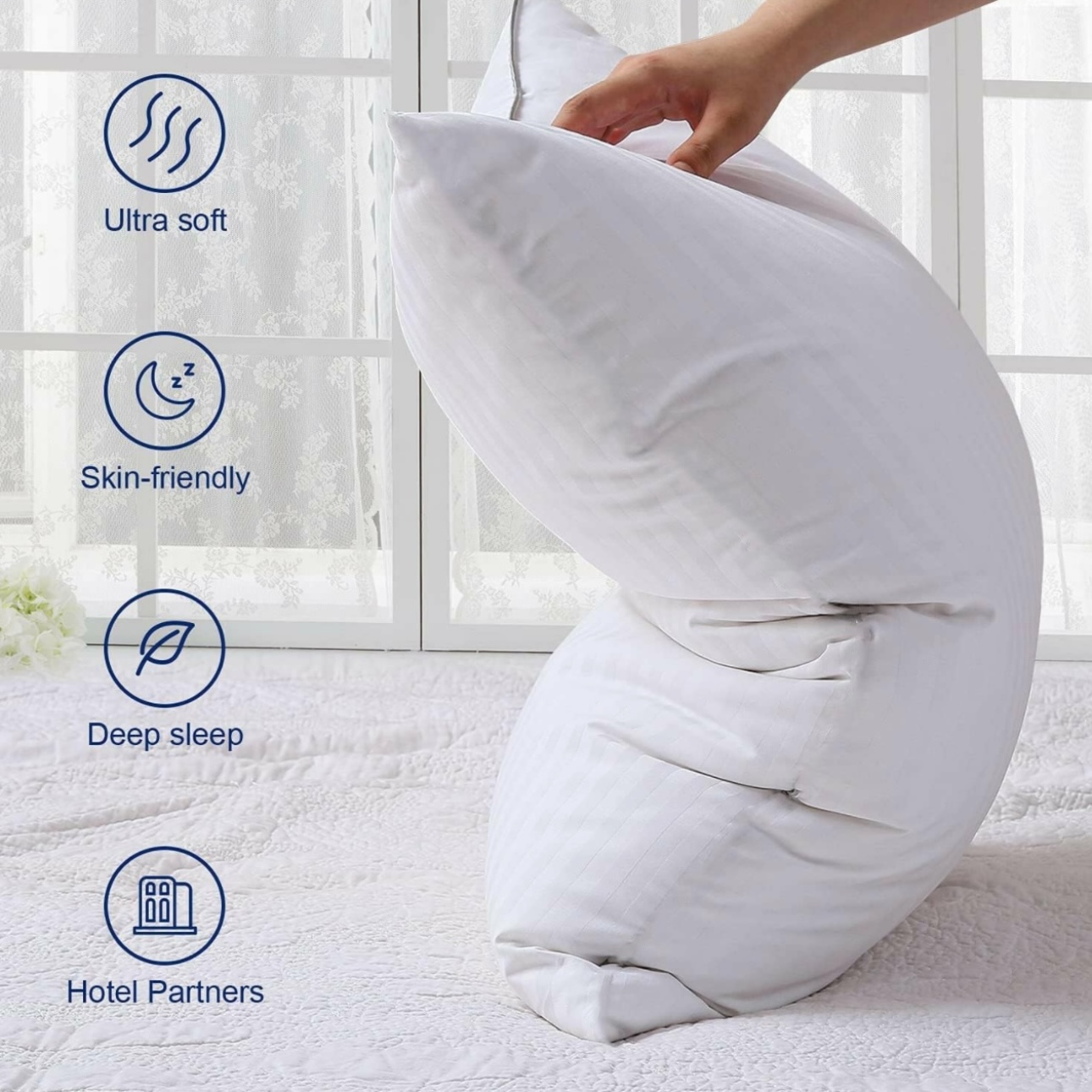 Synthetic Clusterfibre Standard Pillow, Firm