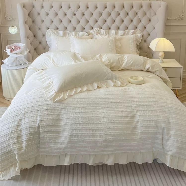 Chiffon Lace Pure Cotton Complete Sets