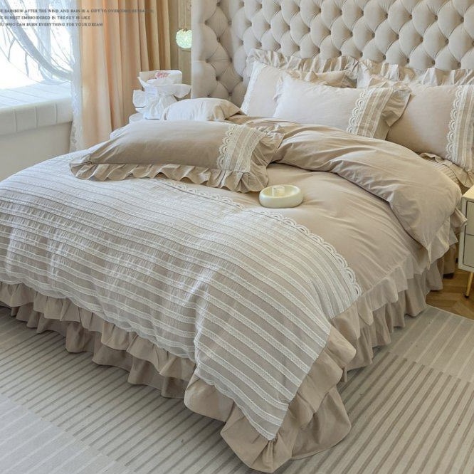 Chiffon Lace Pure Cotton Complete Sets