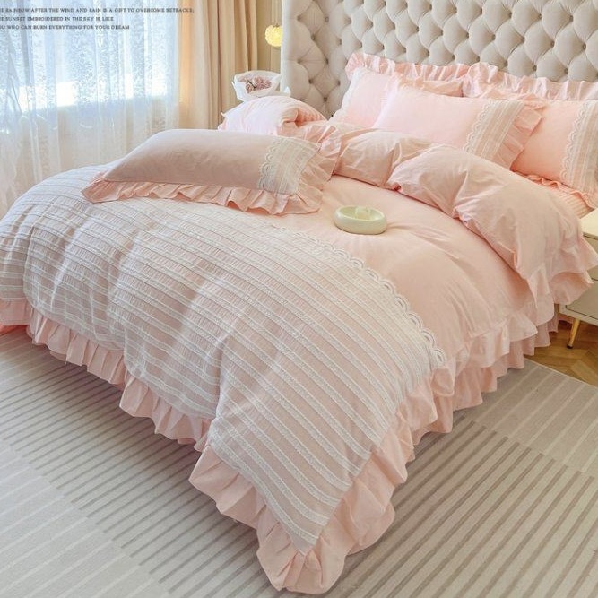 Chiffon Lace Pure Cotton Complete Sets