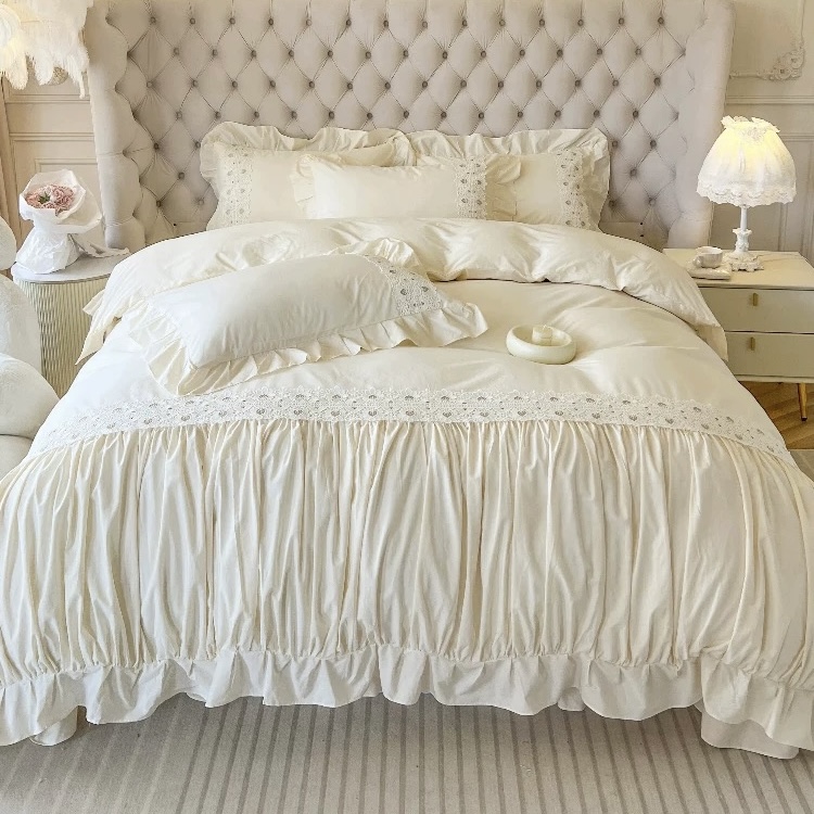 Chiffon Lace Pure Cotton Complete Sets