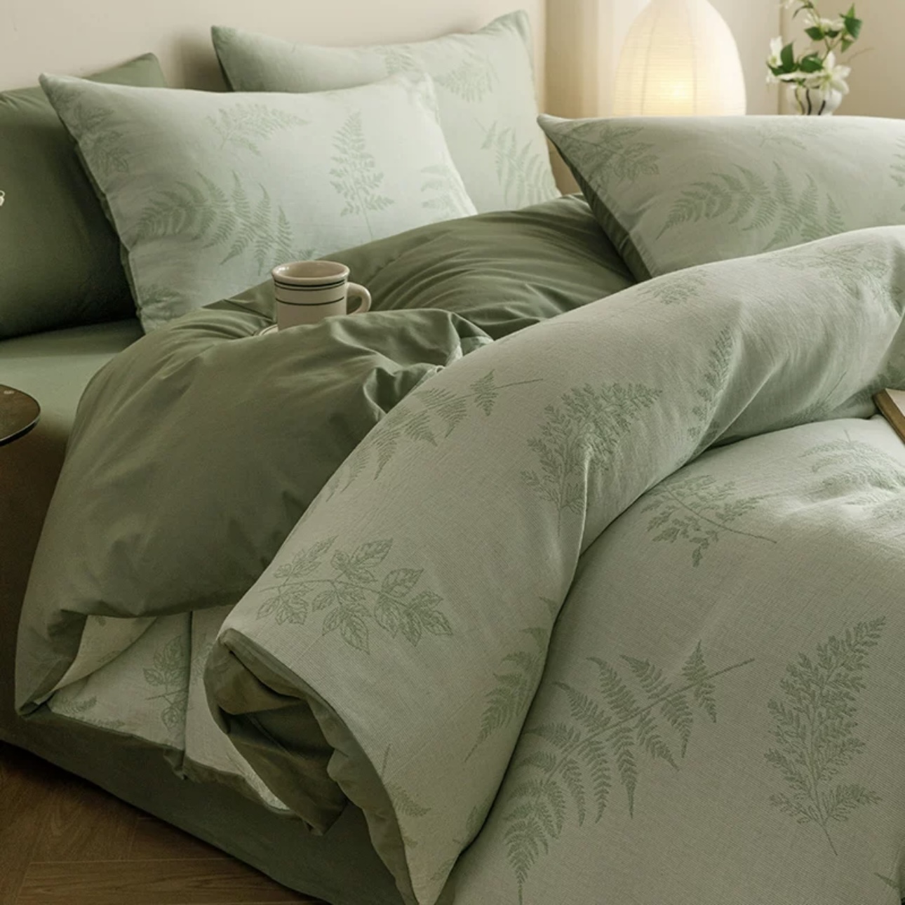 Leaf Reversible Pure Cotton Complete Sets