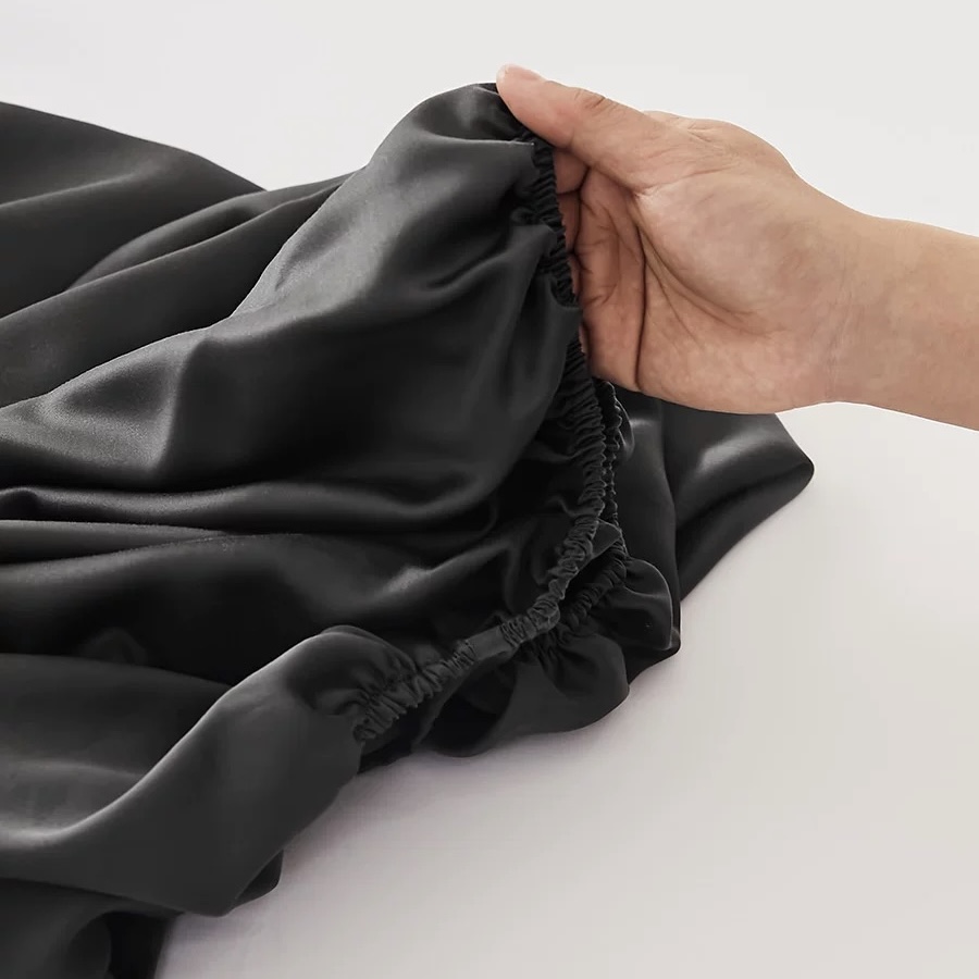 Tencel Fitted Sheet, Black