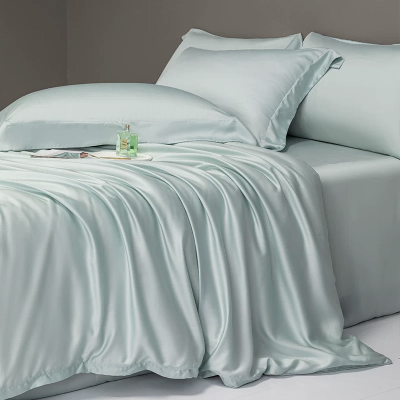 Tencel Duvet Cover, Green