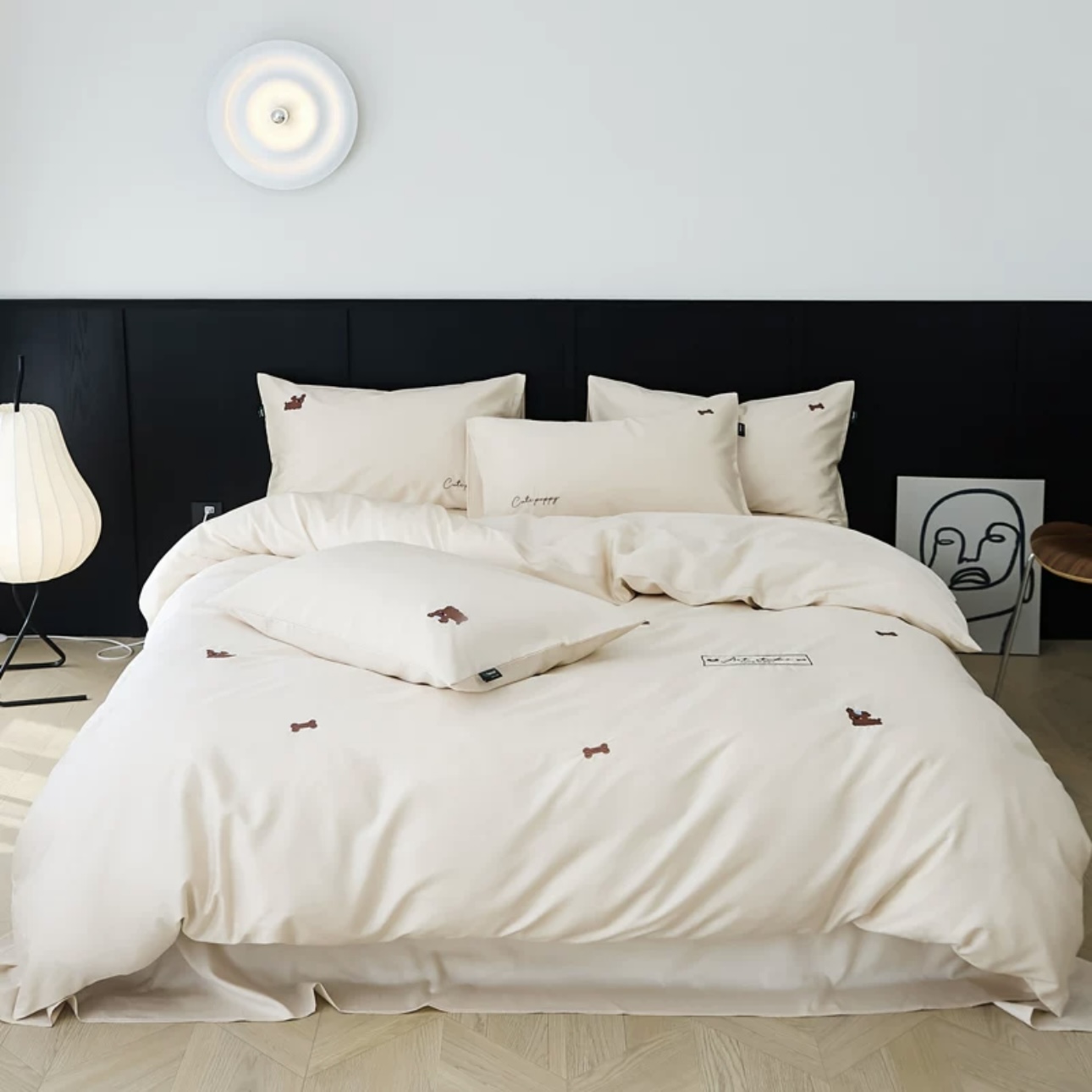 Cooling Cotton Embroidered Complete Sets