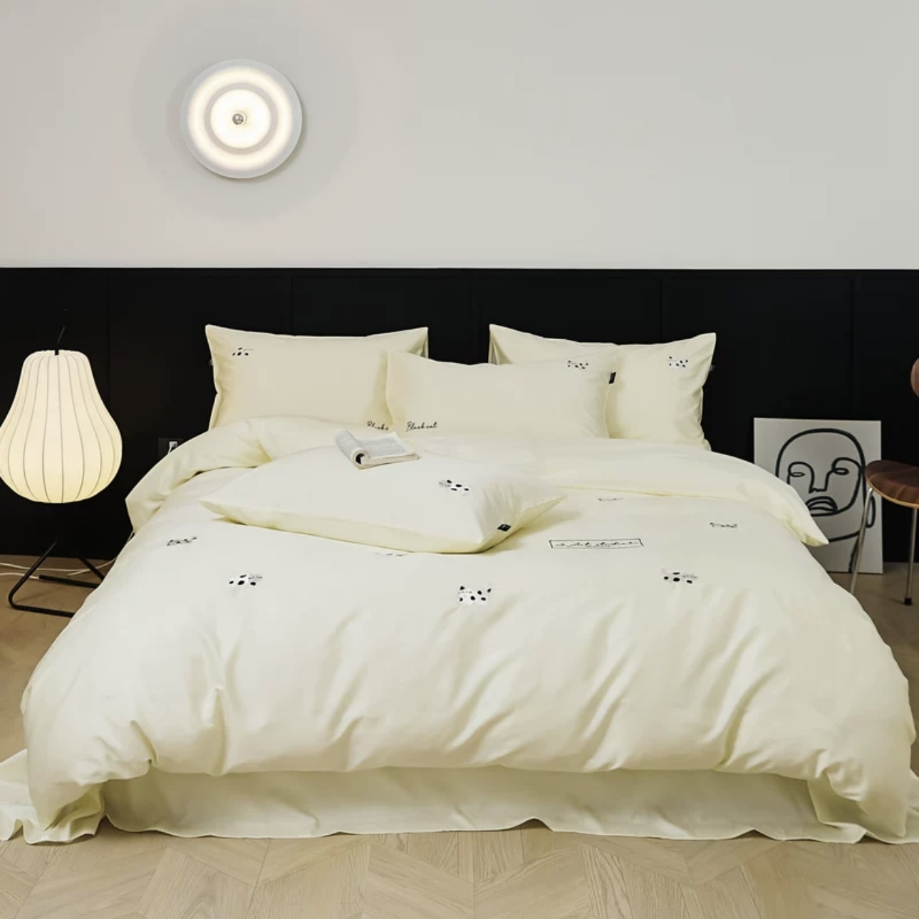 Cooling Cotton Embroidered Complete Sets