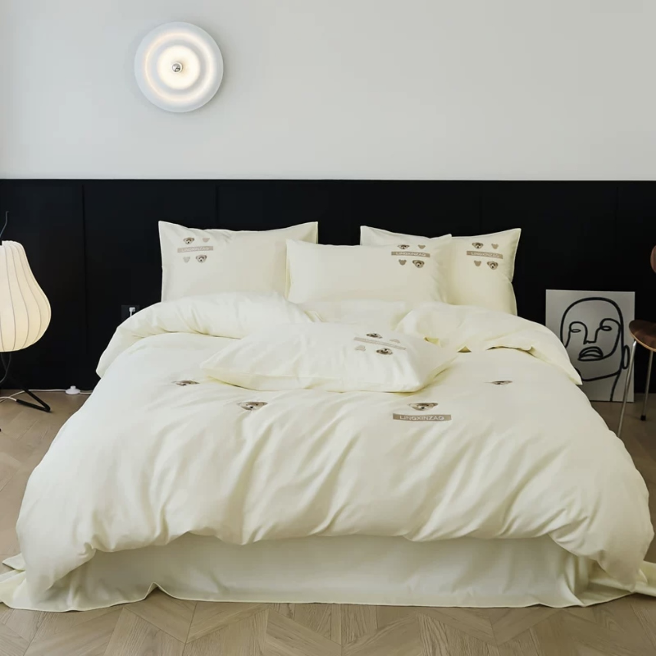 Cooling Cotton Embroidered Complete Sets