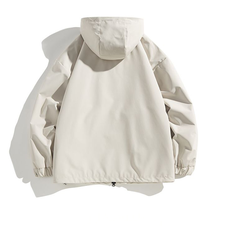 Men's loose casual short hooded mountaineering jacket