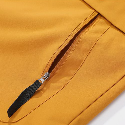 Men's short windproof hooded mountaineering jacket