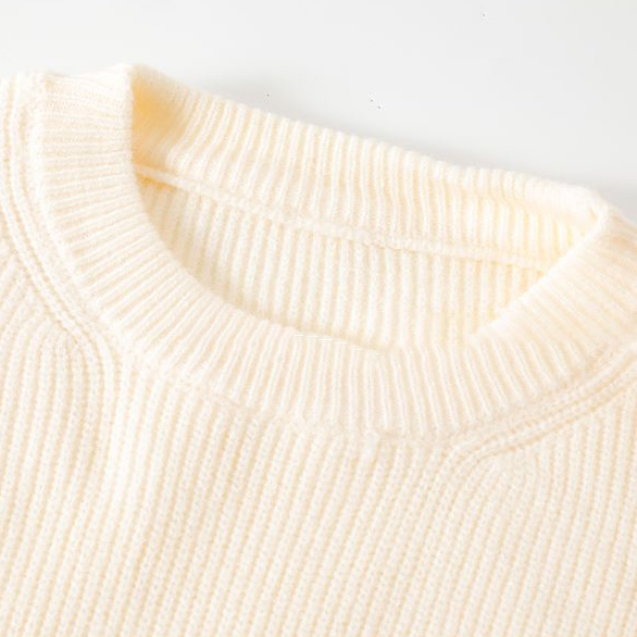 Men's thickened warm round neck knitted long-sleeved sweater