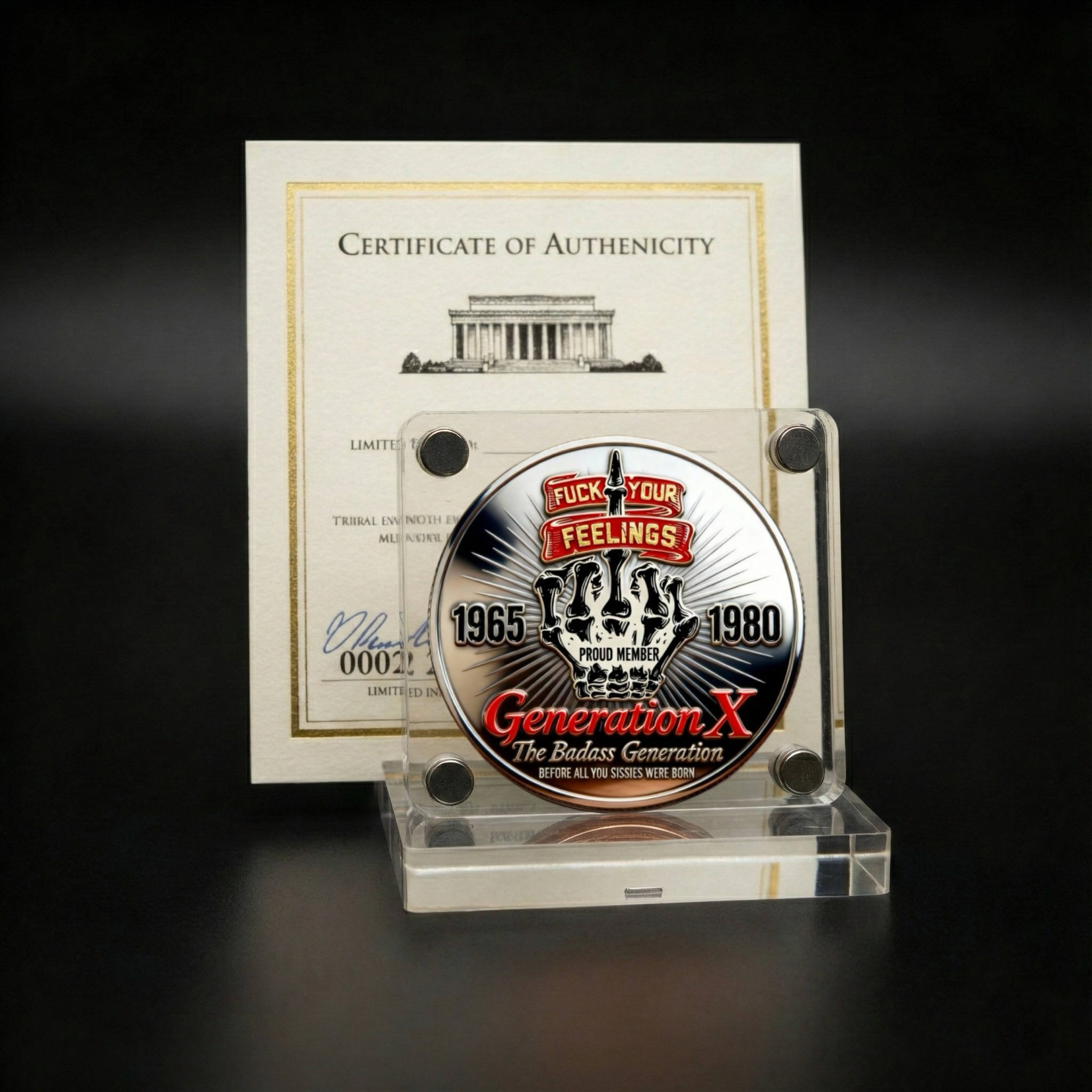 🔥Flash Sale 60% OFF🪙U.S. SKULL GEN X Coin – The Ultimate Tribute to the Badass Generation 💀🔥