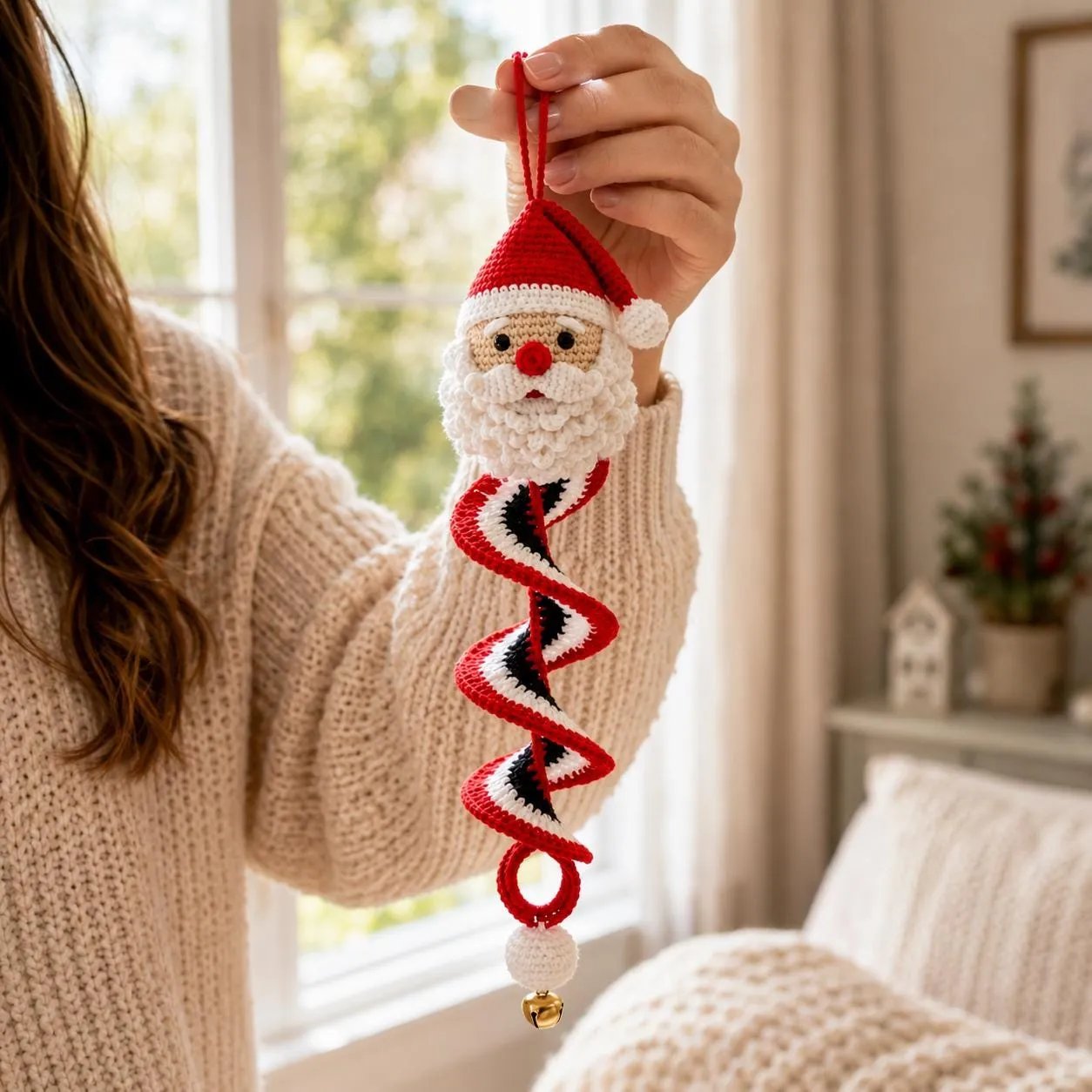 🔥 LAST DAY 70% OFF -☃️ Crochet Snowman Spiral Ornament DIY Kit | Complete Beginner-Friendly Set with Soft Yarn, Crochet Hook, Festive Beads, Snowflakes & Step-by-Step Guide 🧶🎄✨