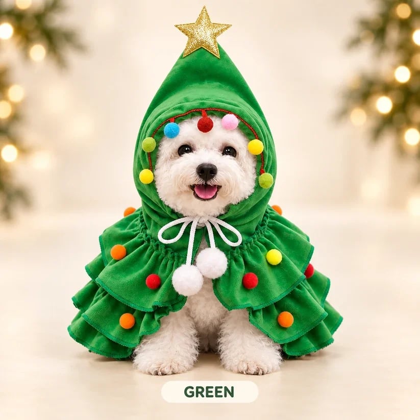 🔥Last 30pcs🎉-🎄Walking Christmas Tree Pet Costume 🐶🐱❤