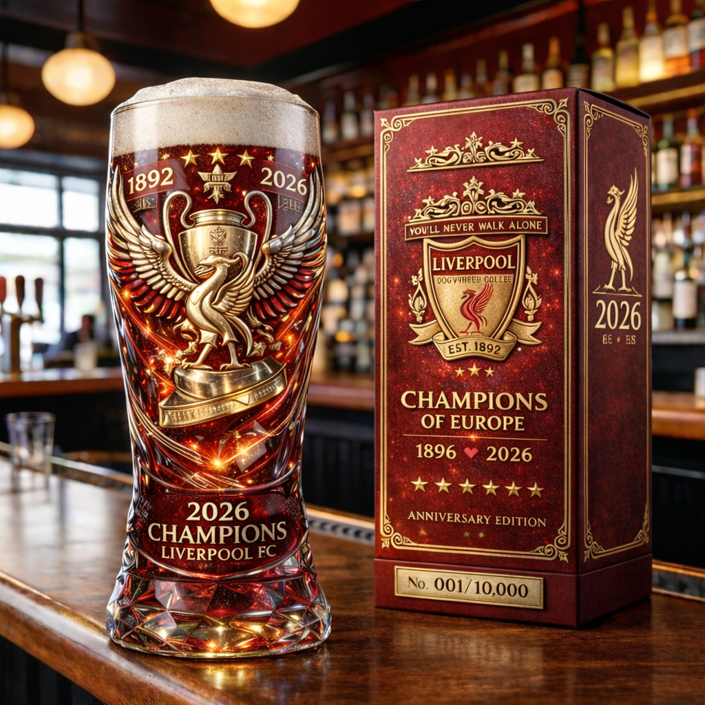 Limited Edition 60% OFF-Liverpool FC 2026 Anniversary Limited Collector Beer Glass