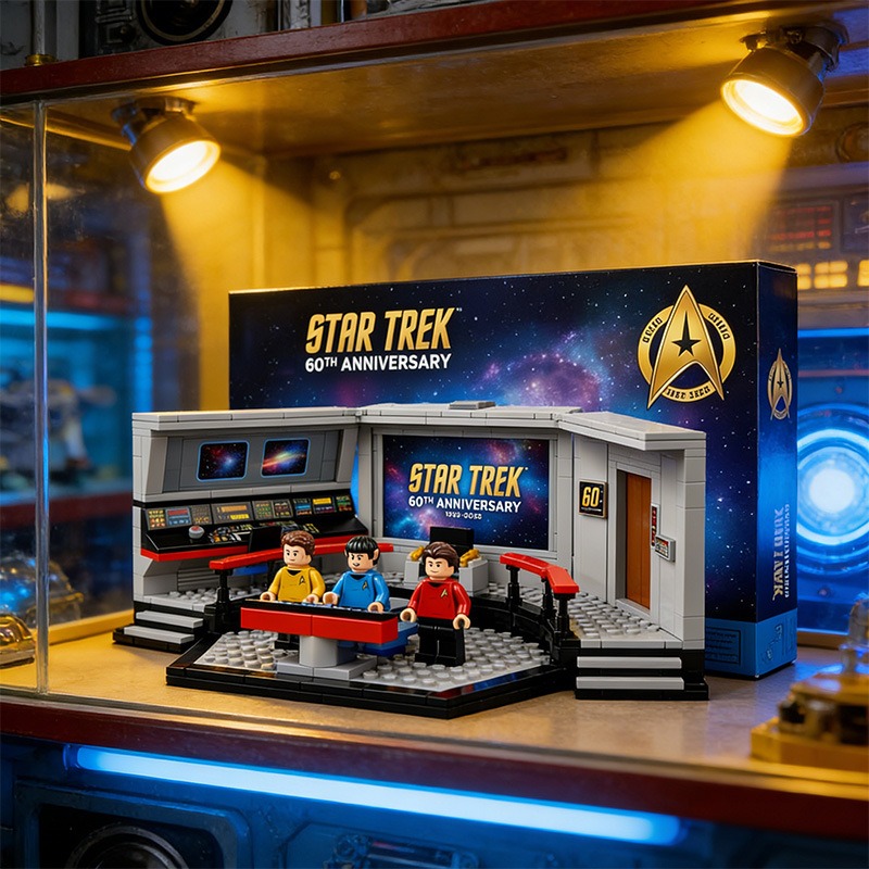 Star Trek 60Th Anniversary Enterprise Bridge Brick Block 2026