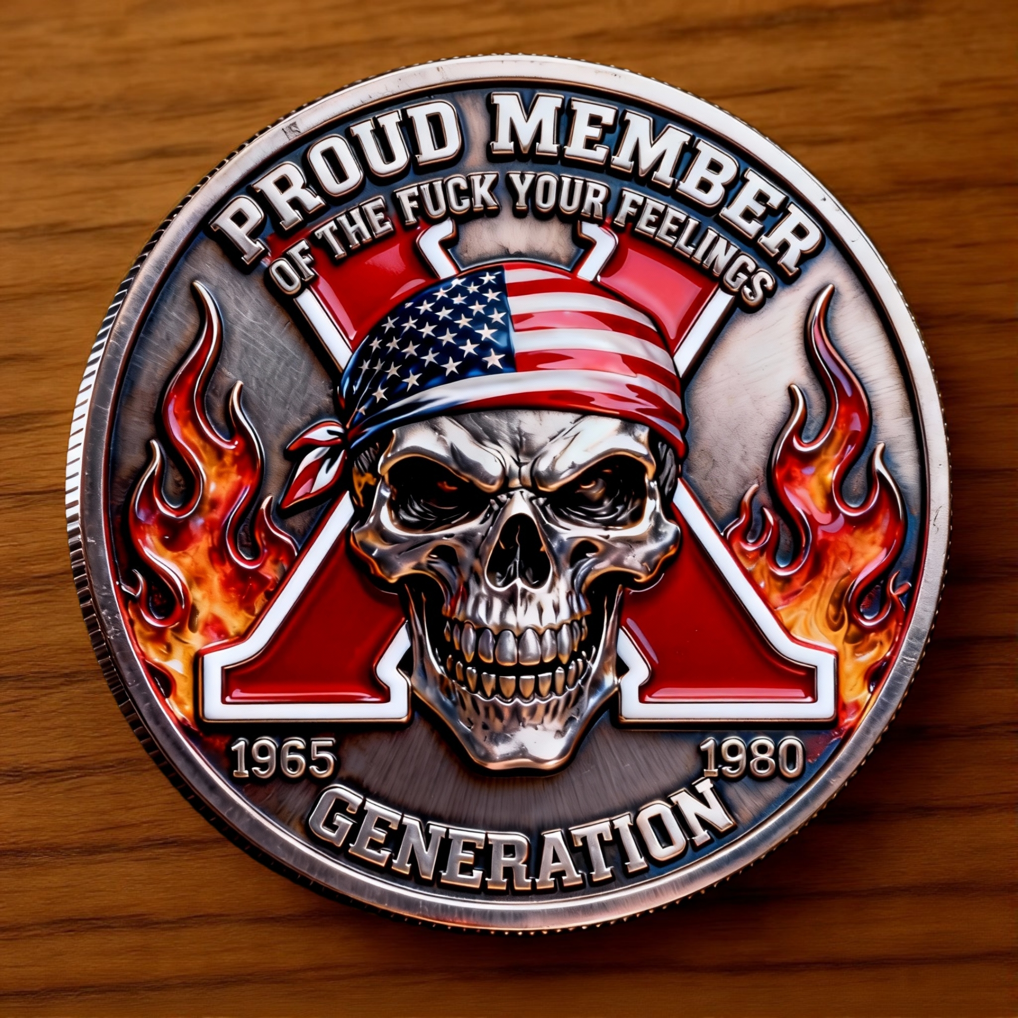 🔥Flash Sale 60% OFF🏆🪙U.S. SKULL GEN X Coin – The Ultimate Tribute to the Badass Generation 💀🔥
