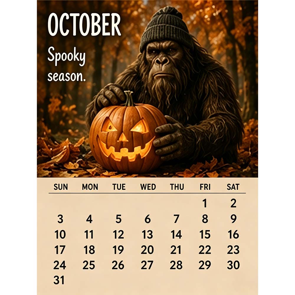 🔥LAST DAY 70% OFF –🦶2027 Bigfoot's Daily Life Calendar