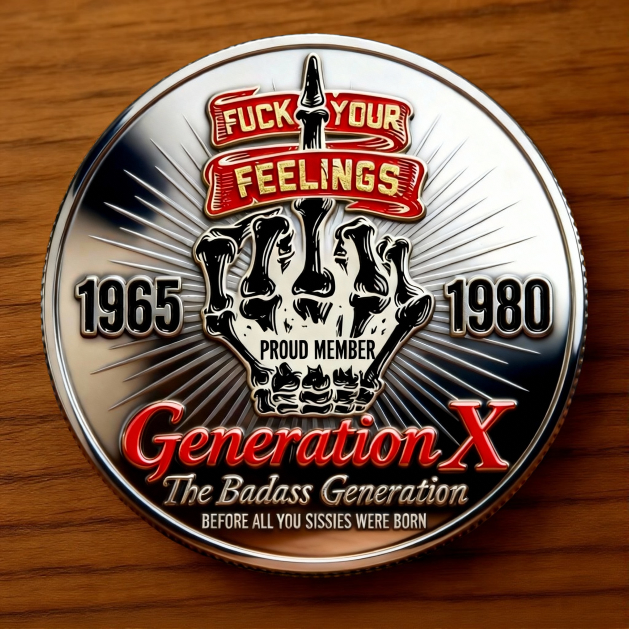 🔥Flash Sale 60% OFF🏆🪙U.S. SKULL GEN X Coin – The Ultimate Tribute to the Badass Generation 💀🔥