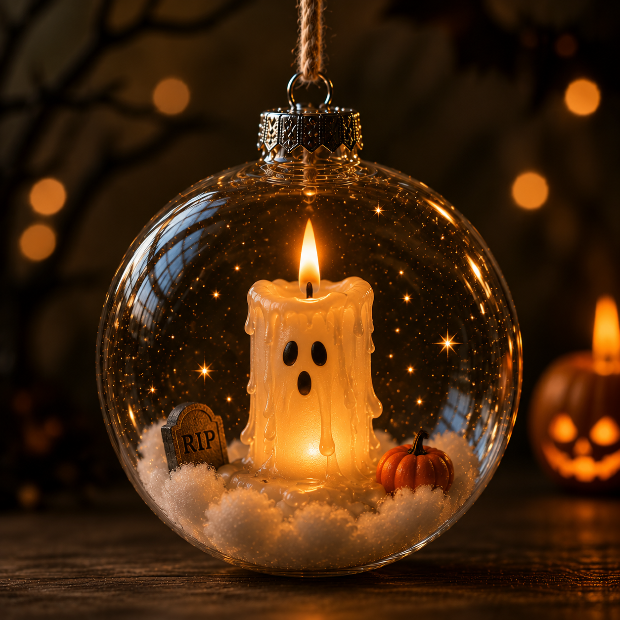 🔥LAST DAY 70% OFF –🎃 Halloween Glowing Mini Ornament Collection – Cat / Witch / Pumpkin / Ghost Lighted Decor