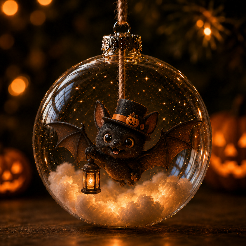 🔥LAST DAY 70% OFF –🎃 Halloween Glowing Mini Ornament Collection – Cat / Witch / Pumpkin / Ghost Lighted Decor