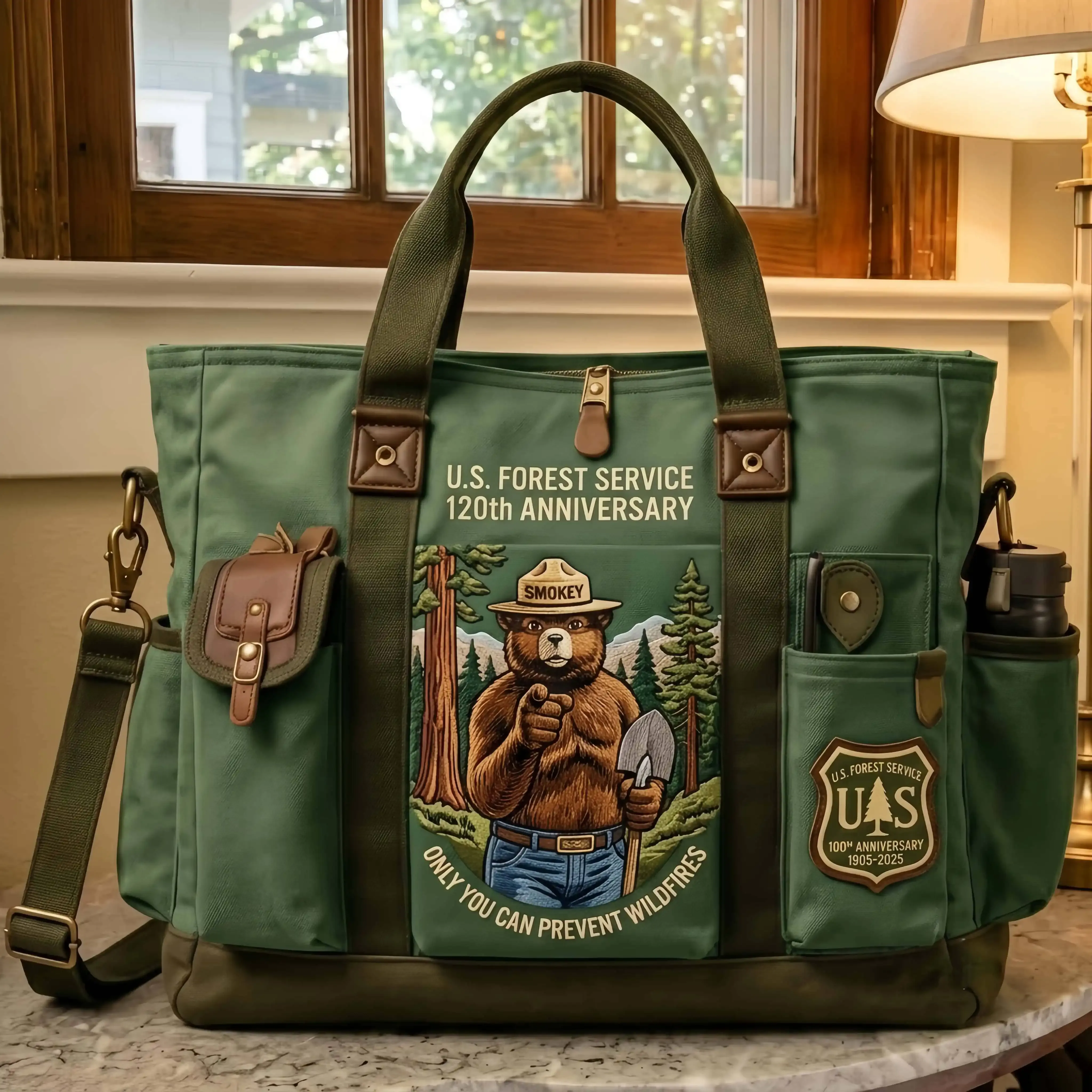 🔥LAST DAY 70% OFF-USFS 120th Anniversary Edition Heavy-Duty Multifunctional Outdoor Tote Bag