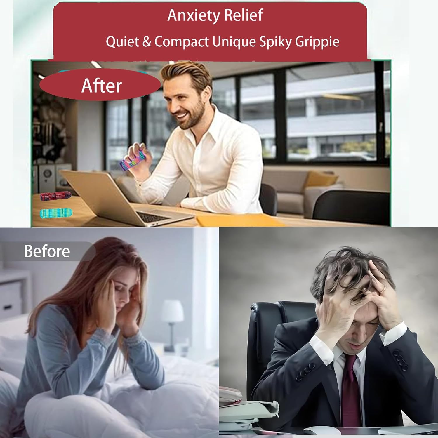 🔥Christmas Sale 49% Off-Spiked Stress-Relief Fidget Roller