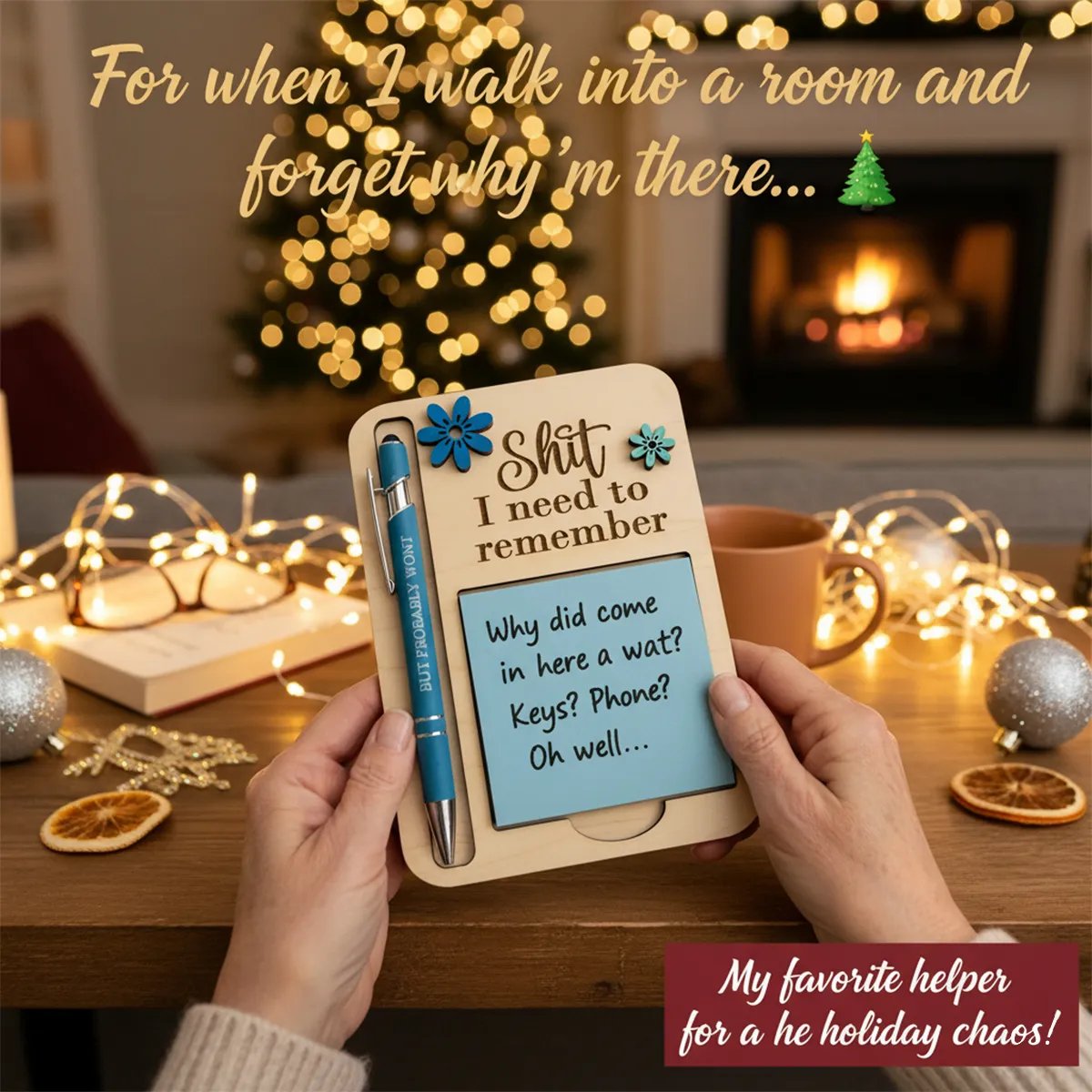 🔥Christmas Hot Sale 49% OFF The "Shit I Need to Remember" Sticky Note Holder