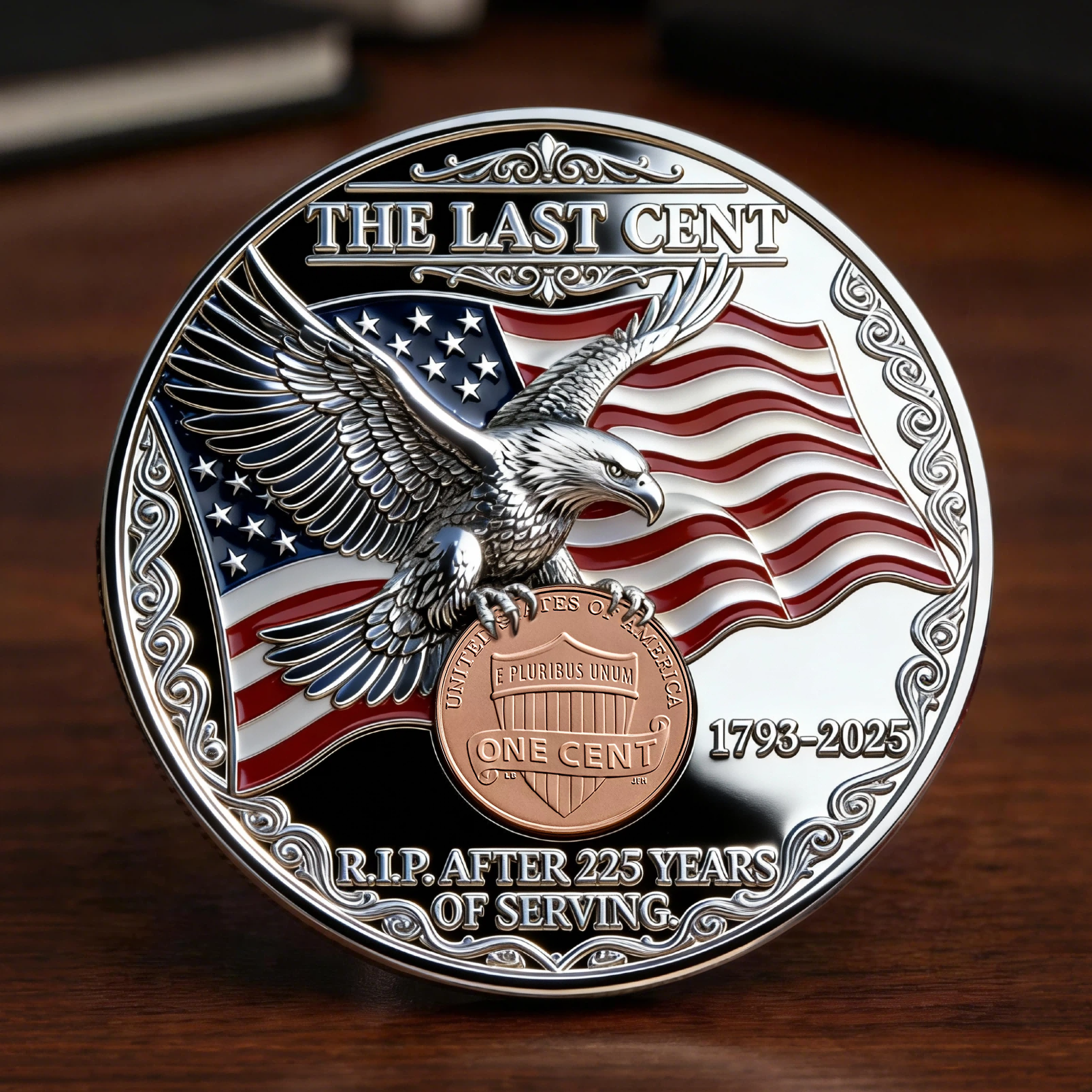 🔥Flash Sale 60% OFF🪙 - “The Last Penny / The Last Cent” American Legacy Commemorative Coin 🇺🇸🪙