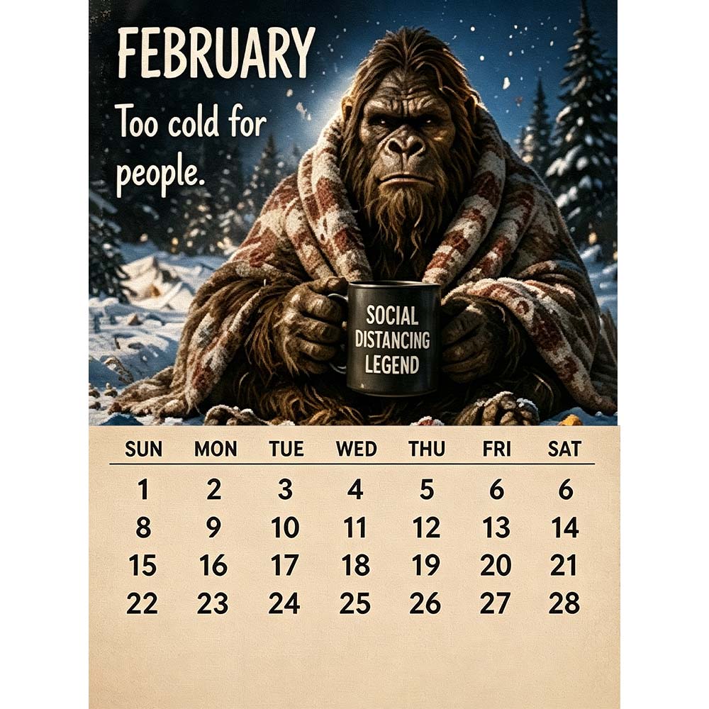 🔥LAST DAY 70% OFF –🦶2027 Bigfoot's Daily Life Calendar