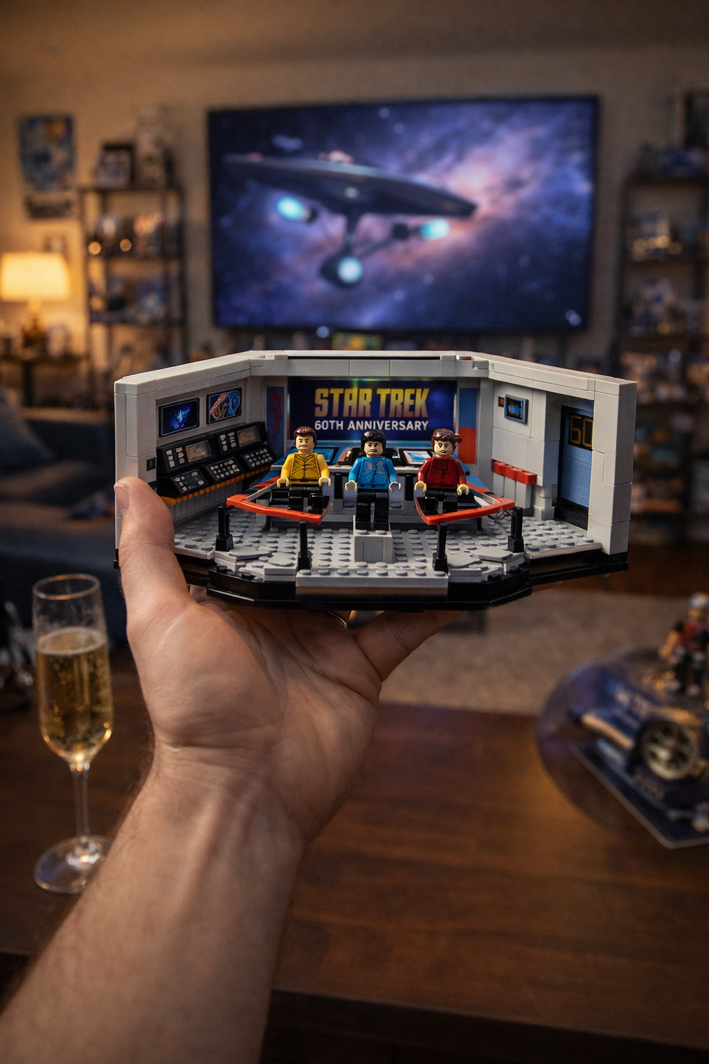 Star Trek 60Th Anniversary Enterprise Bridge Brick Block 2026