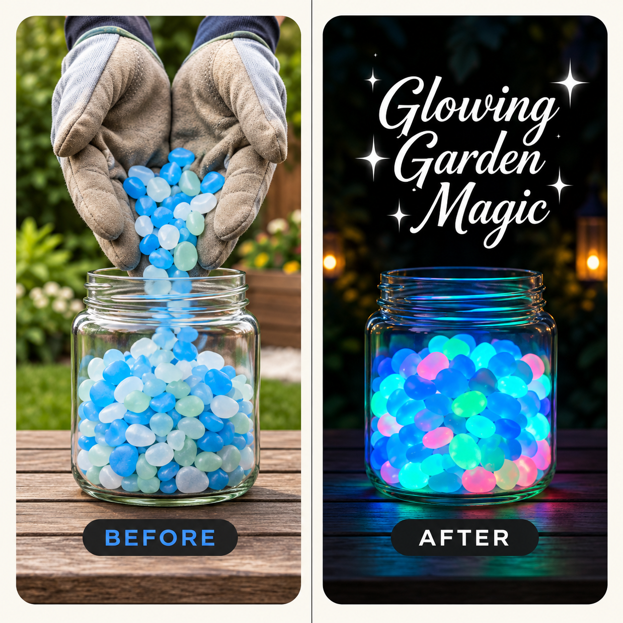 💥LAST DAY SALE 70%OFF💥-🌈Colorful Glow-in-the-Dark Garden Stones