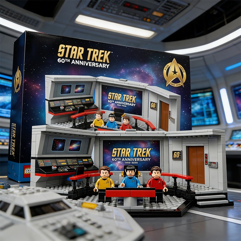 Star Trek 60Th Anniversary Enterprise Bridge Brick Block 2026