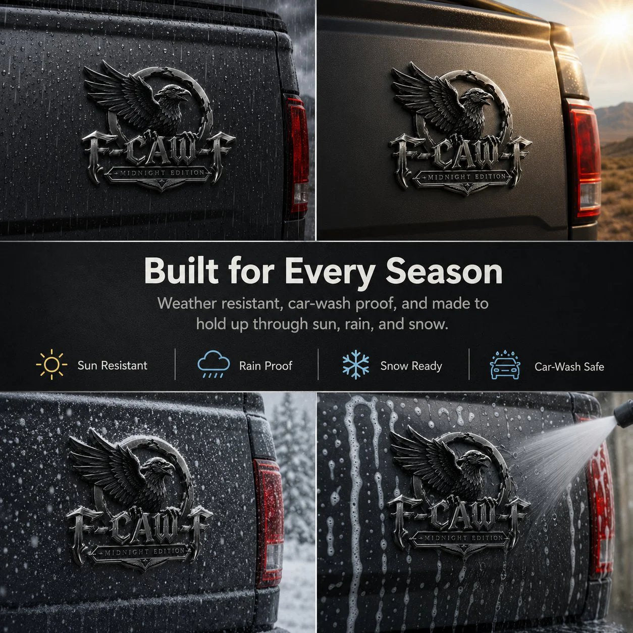 🔥LAST DAY 70% OFF-🦅 F-CAW-FTM Midnight Edition Metal Emblem - Premium Raven Badge For Drivers With Attitude