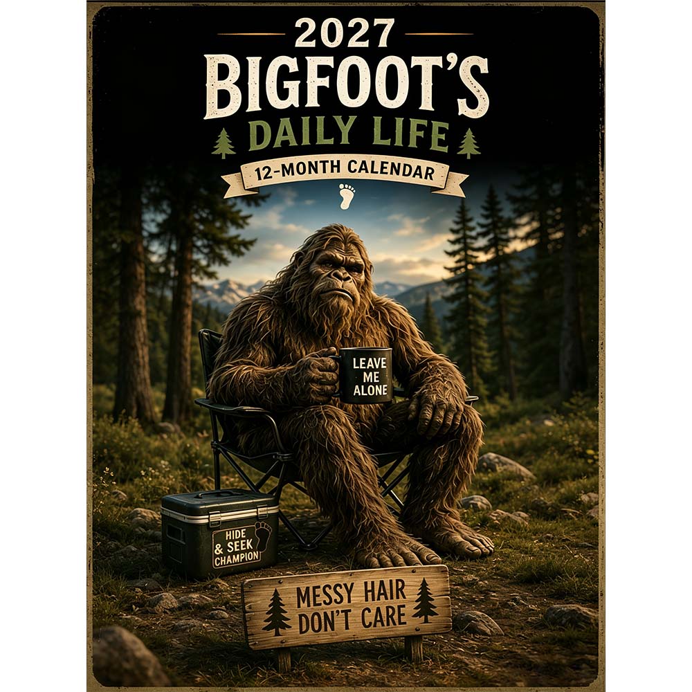🔥LAST DAY 70% OFF –🦶2027 Bigfoot's Daily Life Calendar