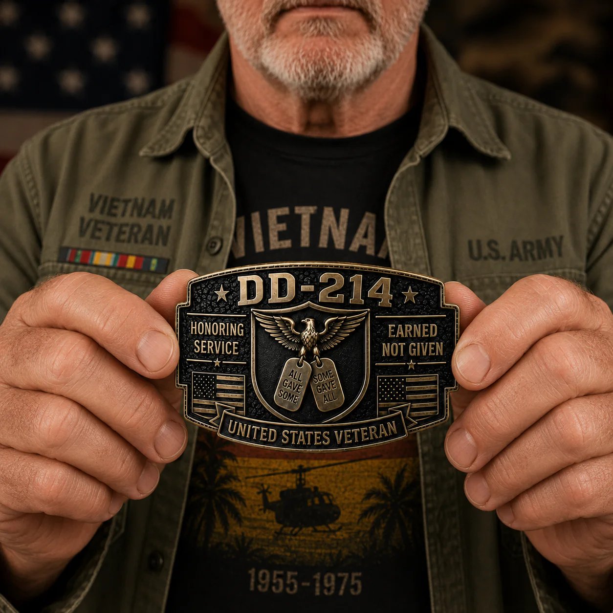 🔥LAST DAY 70% OFF –🎖️DD-214 Veteran Honor Belt Buckle (✨2026 Limited Edition)