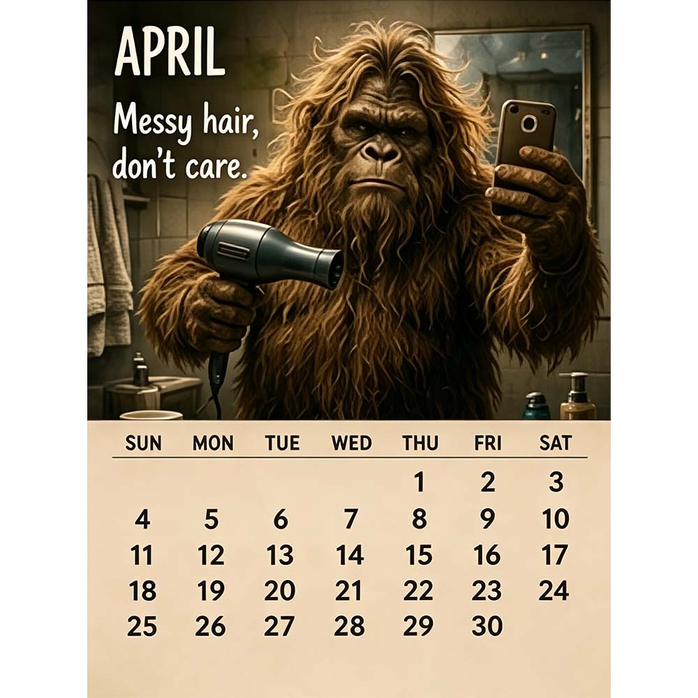 🔥LAST DAY 70% OFF –🦶2027 Bigfoot's Daily Life Calendar