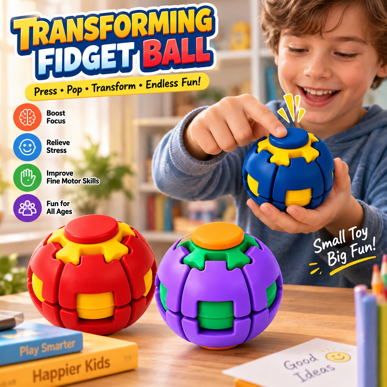 Press & Spin Ball