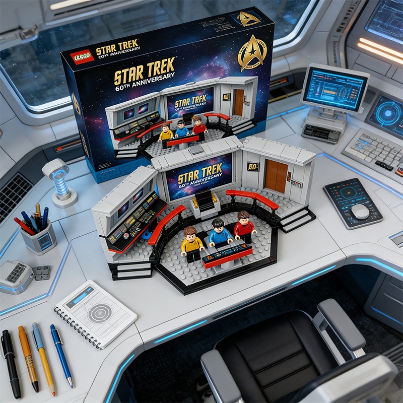 Star Trek 60Th Anniversary Enterprise Bridge Brick Block 2026